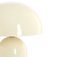 Cargar imagen en el visor de la galería, Lámpara de mesa metal  crema brillante  Ø23x35 cm E27 - LLLS0374
