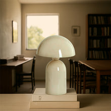 Cargar imagen en el visor de la galería, Lámpara de mesa metal  crema brillante  Ø23x35 cm E27 - LLLS0374

