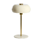 Lámpara de mesa metal oro crema brillante  Ø26x47 cm  E27 - LLLS0375