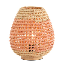Cargar imagen en el visor de la galería, Lámpara de mesa madera natural ratán natural terra Ø32x34,5 cm E27  - LLLS0380
