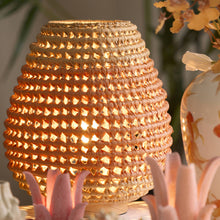 Cargar imagen en el visor de la galería, Lámpara de mesa madera natural ratán natural terra Ø32x34,5 cm E27  - LLLS0380
