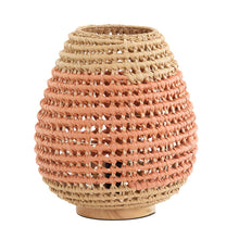 Cargar imagen en el visor de la galería, Lámpara de mesa madera natural ratán natural terra Ø32x34,5 cm E27  - LLLS0380
