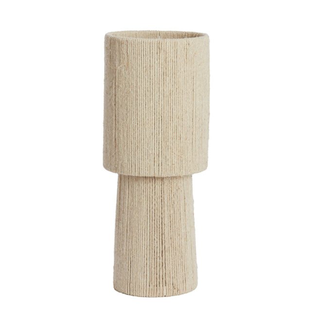 Lámpara de mesa yute crema Ø21,5x54,5 cm E27 - LLLS0381