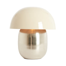 Cargar imagen en el visor de la galería, Lámpara de mesa metal arena satinado+níquel Ø30x34 cm E27 - LLLS0382
