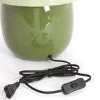 Lámpara de mesa metal verde oliva verde claro Ø30x34 cm E27 - LLLS0385