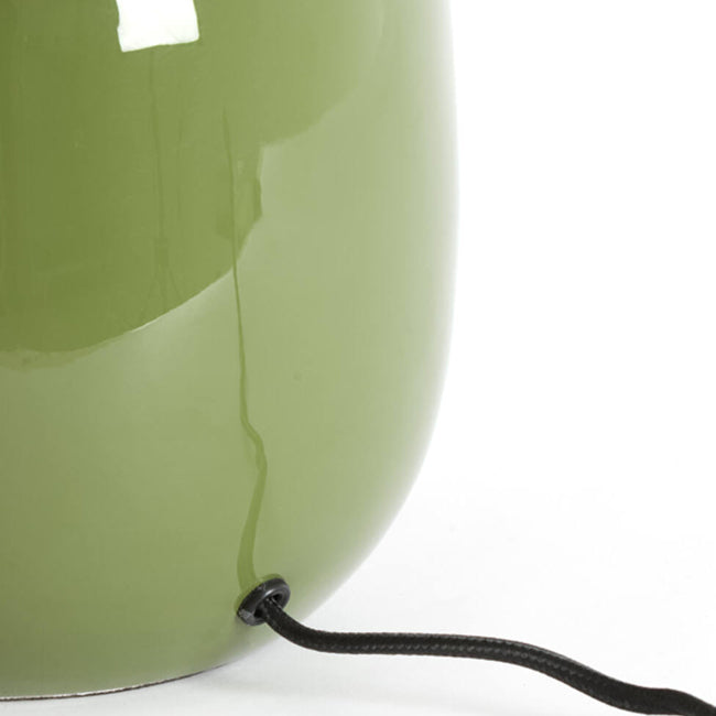 Lámpara de mesa metal verde oliva verde claro Ø30x34 cm E27 - LLLS0385