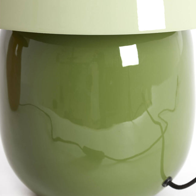 Lámpara de mesa metal verde oliva verde claro Ø30x34 cm E27 - LLLS0385