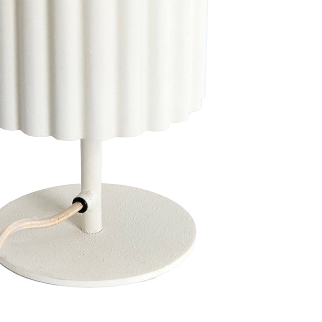 Lámpara de mesa Ø16x42 cm crema - LLLS0389