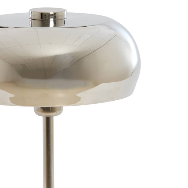 Lámpara de mesa metal níquel brillante  Ø26x47 cm  E27 - LLLS0393