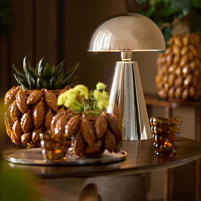 Lámpara de mesa Ø26x41 cm níquel brillante E27 - LLLS0397