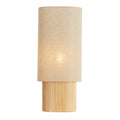 Lámpara de mesa madera  lino natural 30x20x70 cm E27 - LLLS0401