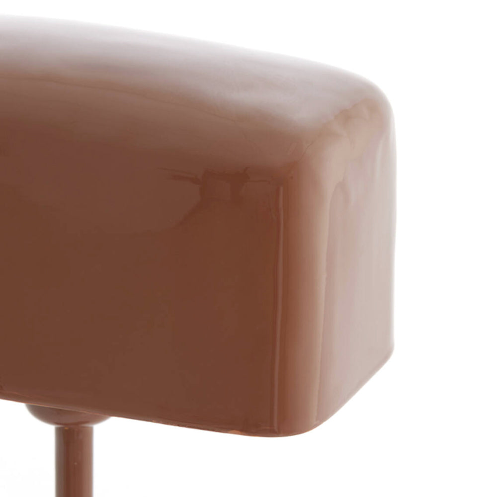 Lámpara de mesa metal marrón 25x13x48 cm E27 - LLLS0405