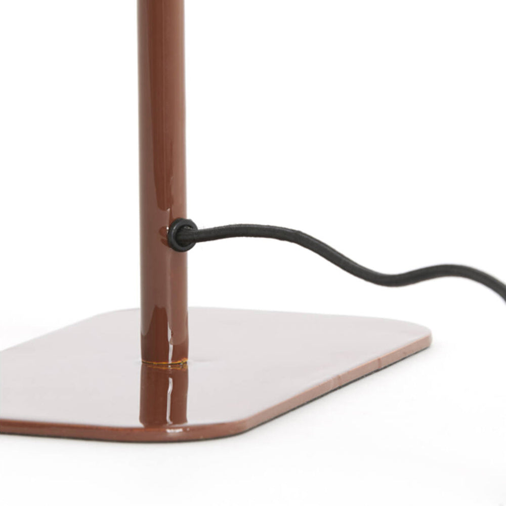 Lámpara de mesa metal marrón 25x13x48 cm E27 - LLLS0405