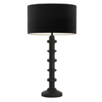 Sobremesa lámpara Ø16x45 cm madera marrón rojizo oscuro mate - LLLS0406