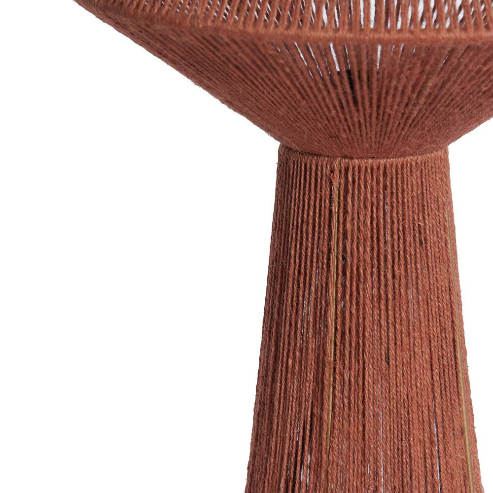Lámpara de mesa yute rojo  Ø36x57 E27 - LLLS0408