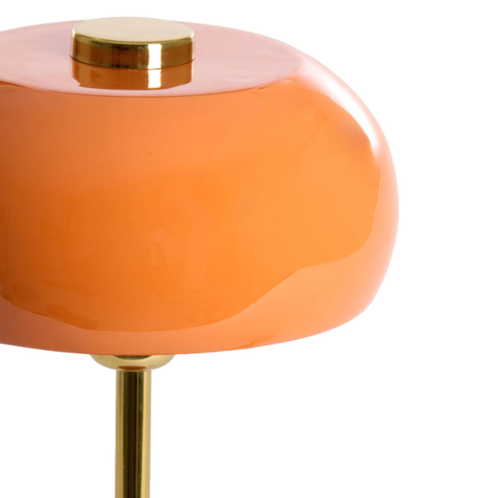 Lámpara de mesa metal naranja brillante oro Ø23x40 cm  E27- LLLS0410
