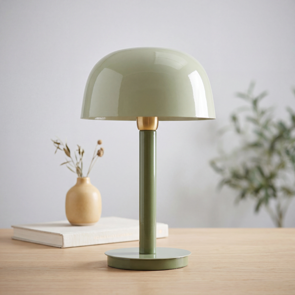 Lámpara de mesa metal verde oliva verde claro Ø25x37 cm  E27 - LLLS0411