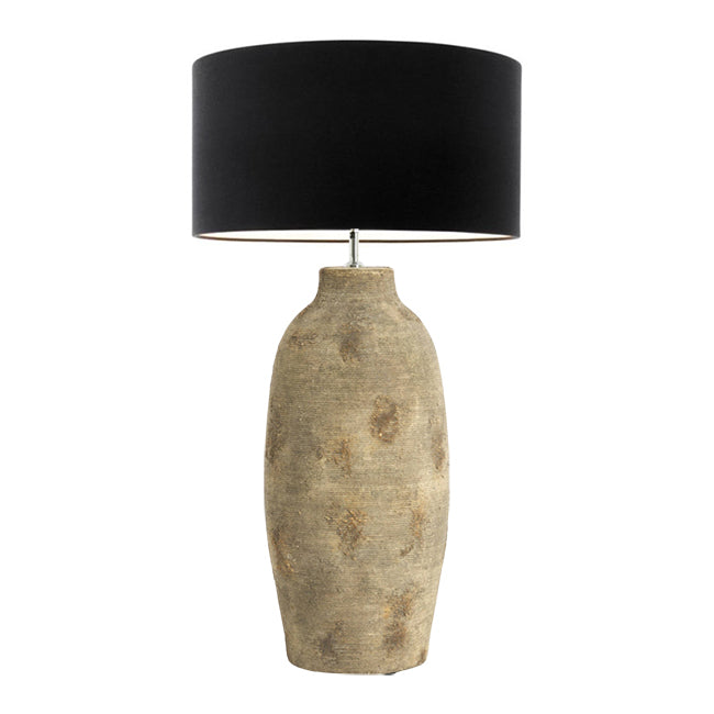 Lámpara de mesa cerámica antigua marrón oscuro Ø28x70 cm E27 - LLLS0413