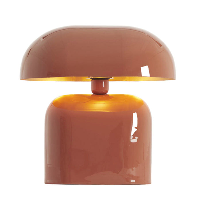 Lámpara de mesa metal naranja oscuro brillante 37x26x37 cm E27- LLLS0415