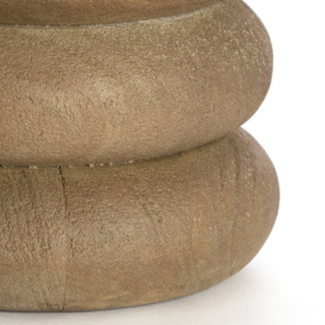 Lámpara de sobremesa madera gris marrón oscuro Ø12x21 cm  E27 - LLLS0416