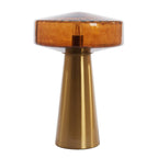 Lámpara de mesa Ø30x45 cm  vidrio marrón+oro - LLLS0418