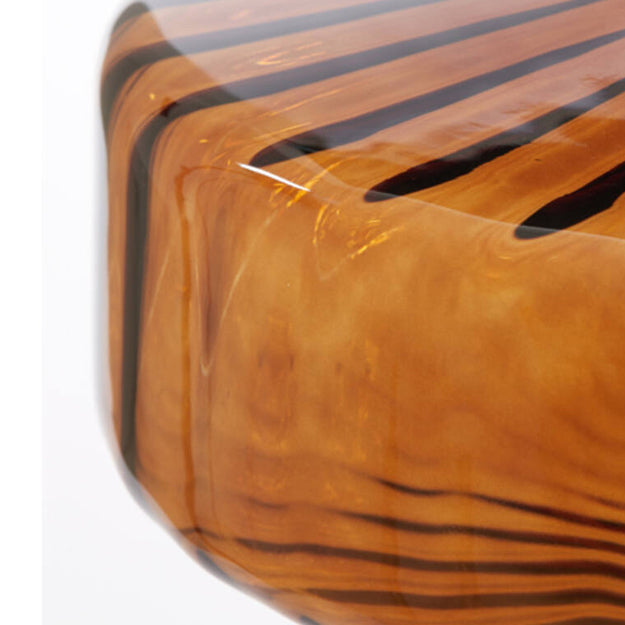 Lámpara de mesa Ø30x45 cm  vidrio marrón+oro - LLLS0418