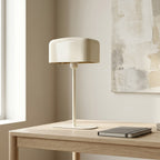 Lámpara de mesa 25x13x48 cm  crema brillante - LLLS0419