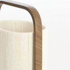 Lámpara de mesa metal marrón textil crema 22,5x15x37,5 cm E27 - LLLS0403