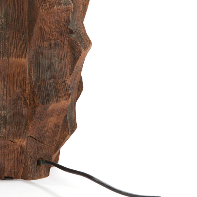 Lámpara de mesa marrón chocolate Ø20x38 cm E27 - LLLS0421