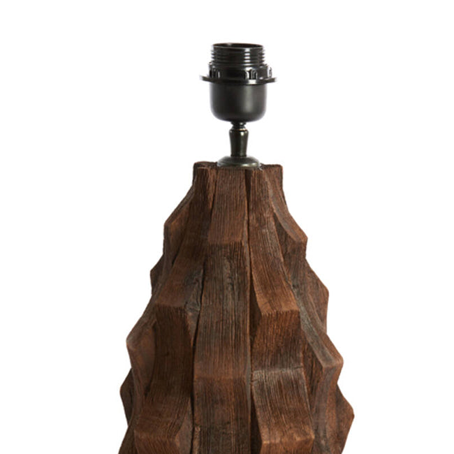 Lámpara de mesa marrón chocolate Ø20x38 cm E27 - LLLS0421