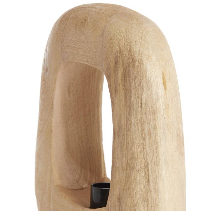 Lámpara de mesa 24x8x30 cm madera natural mate - LLLS0423