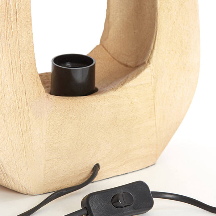 Lámpara de mesa 24x8x30 cm madera natural mate - LLLS0423