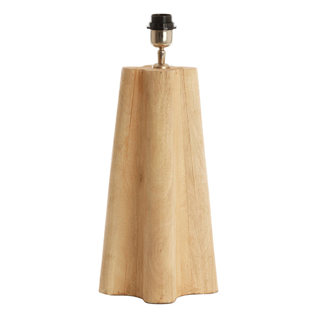 Lámpara de mesa madera natural mate Ø15x15x40 cm  E27 - LLLS0425