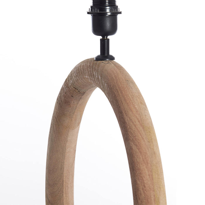 Lámpara de mesa madera natural  mate 41x13x44 cm E27 -  LLLS0428