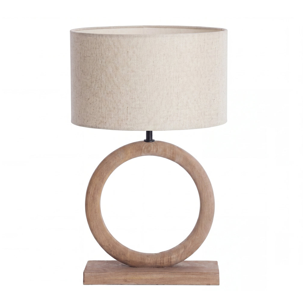 Lámpara de mesa madera natural  mate 41x13x44 cm E27 -  LLLS0428