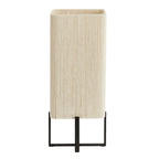 Lámpara de mesa metal negro mate cuerda crema 21,5x21,5x50,5 cm E27 - LLLS0429