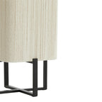Lámpara de mesa metal negro mate cuerda crema 21,5x21,5x50,5 cm E27 - LLLS0429
