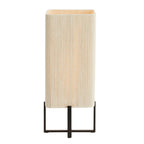 Lámpara de mesa metal negro mate cuerda crema 21,5x21,5x50,5 cm E27 - LLLS0429