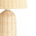 Lámpara de mesa ratán natural Ø28,5x60 cm E27 - LLLS0430