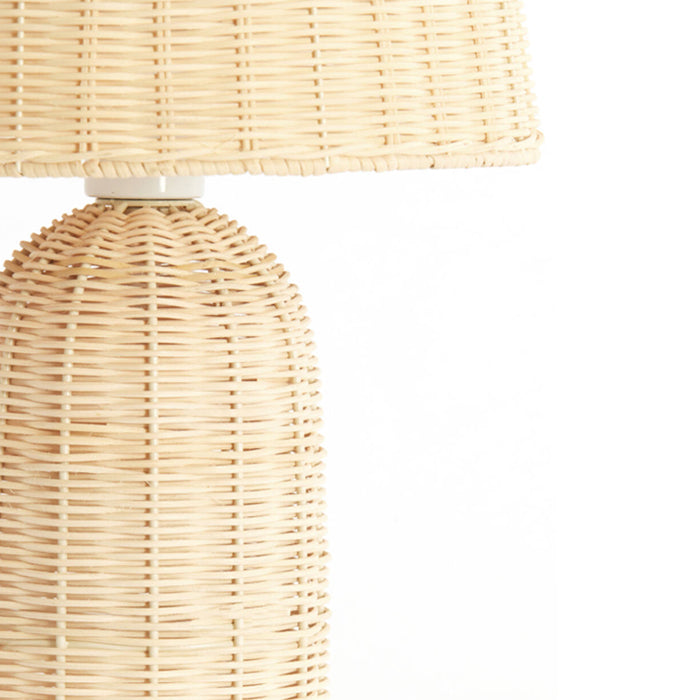 Lámpara de mesa ratán natural Ø28,5x60 cm E27 - LLLS0430