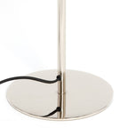 Lámpara de mesa metal níquel brillante Ø23x40 cm  E27 - LLLS0431