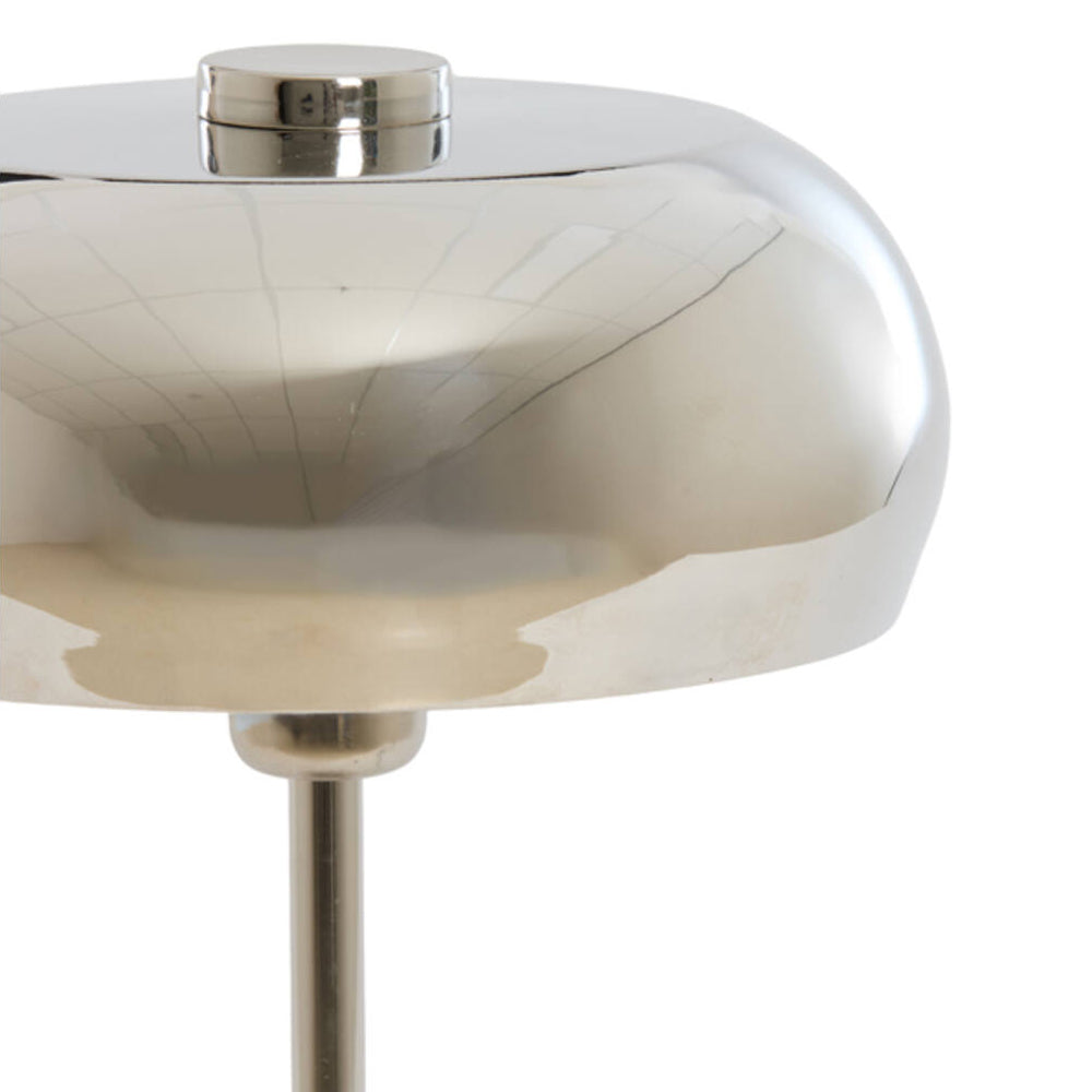 Lámpara de mesa metal níquel brillante Ø23x40 cm  E27 - LLLS0431