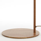 Lámpara de mesa 26x20x59,5 cm estampado madera natural+cuerda crema - LLLS0432