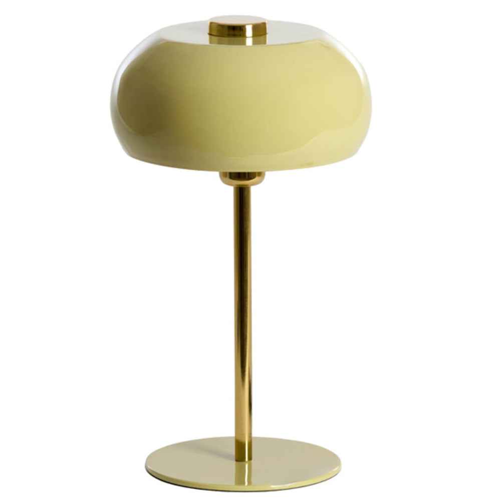 Lámpara de mesa metal verde claro brillante oro Ø23xH40cm  - LLLS0436