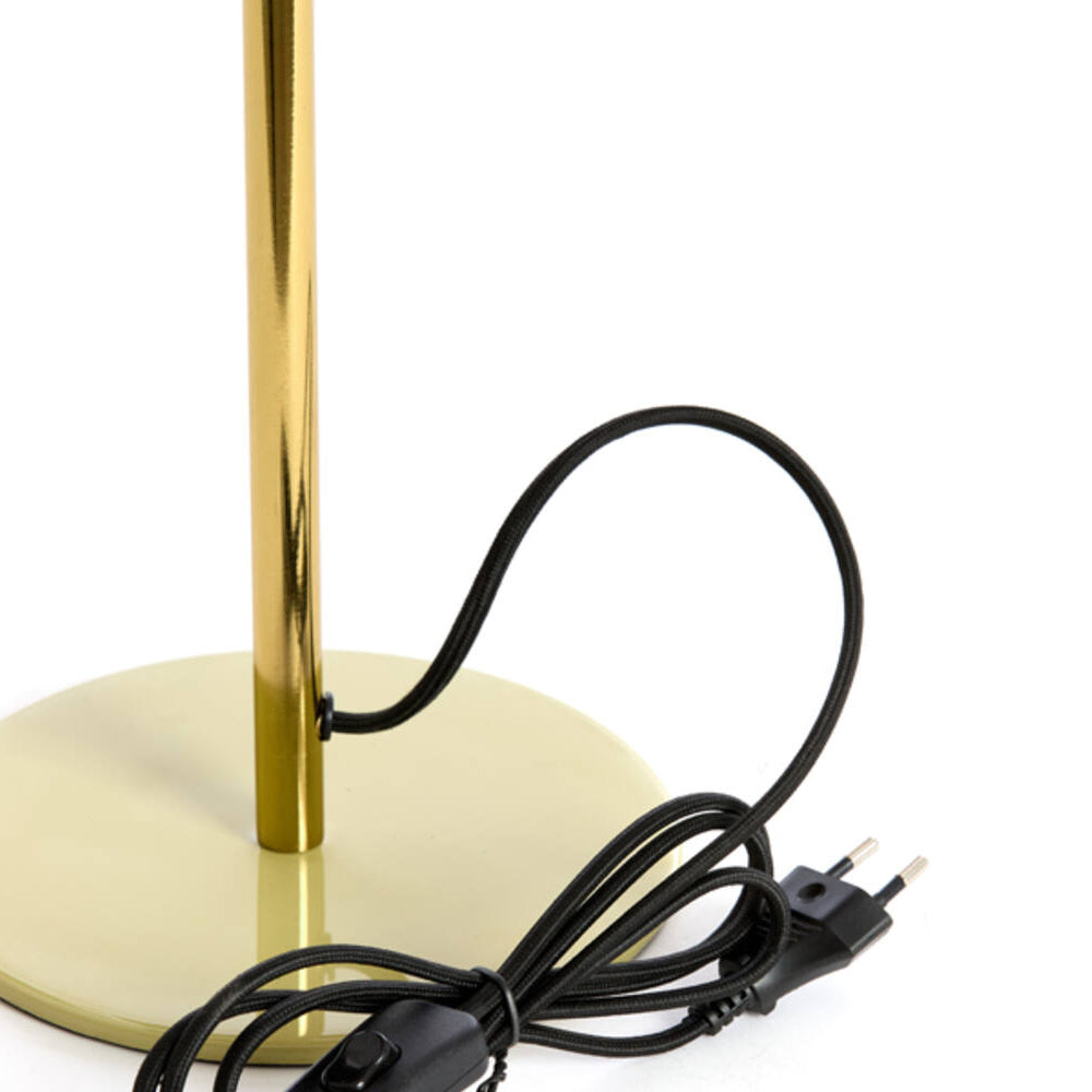 Lámpara de mesa metal verde claro brillante oro Ø23xH40cm  - LLLS0436
