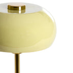 Lámpara de mesa metal verde claro brillante oro Ø23xH40cm  - LLLS0436