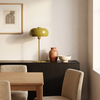Lámpara de mesa metal verde oliva brillante oro Ø26x47 E27 - LLLS0437