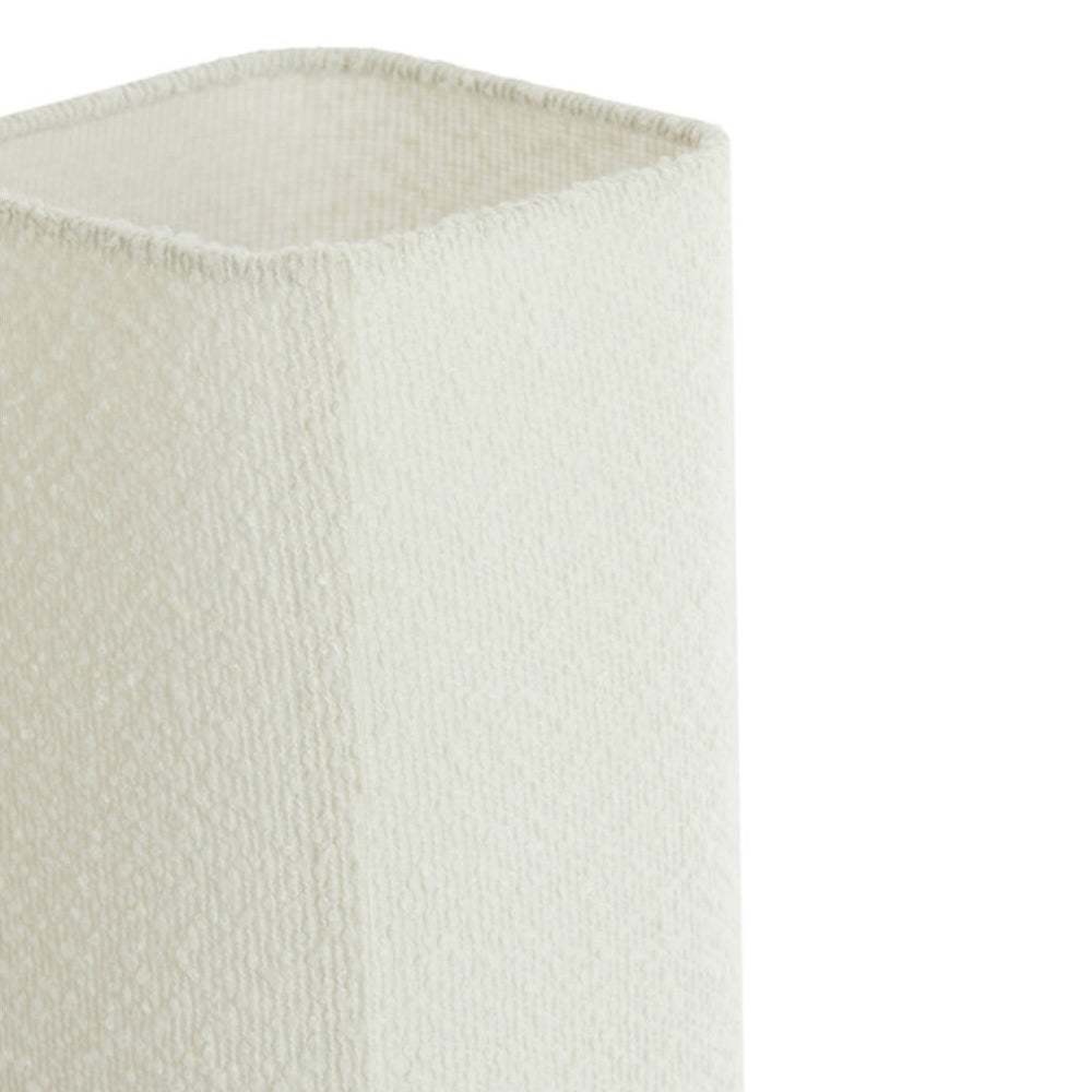 Lámpara de mesa textil bouclé metal estampado 16,5x16,5x39 cm E27 - LLLS0438