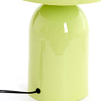Lámpara de mesa metal verde claro brillante Ø23x35 cm E27 - LLLS0440