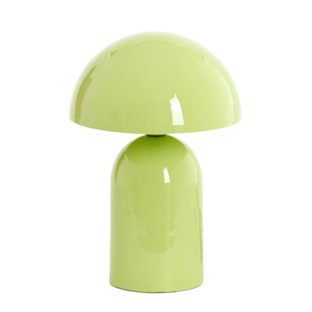 Lámpara de mesa metal verde claro brillante Ø23x35 cm E27 - LLLS0440